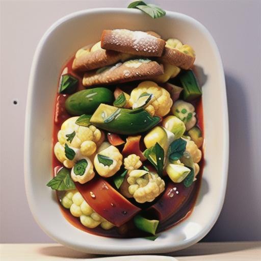 Greek-inspired cauliflower stew