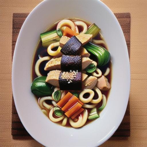 Chicken Udon Soup with Bok Choy