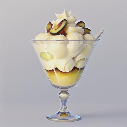 Syllabub with silver dragees