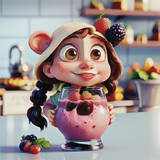 Fresh Berry and Yogurt Breakfast Smoothie