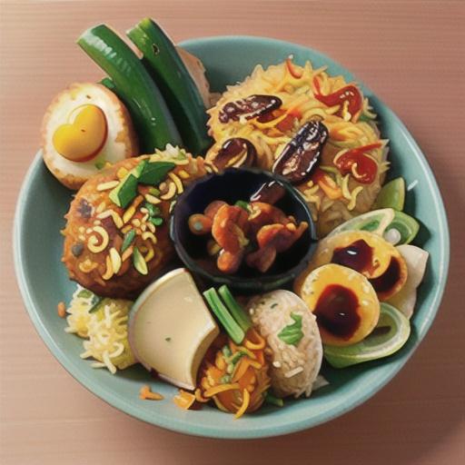 Healthier one-pan baked nasi goreng recipe