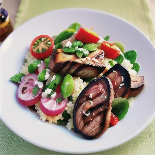 Lamb with couscous salad