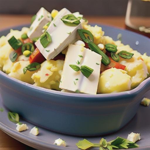 Garlic, Herb, and Feta Cheese Mashed Potatoes