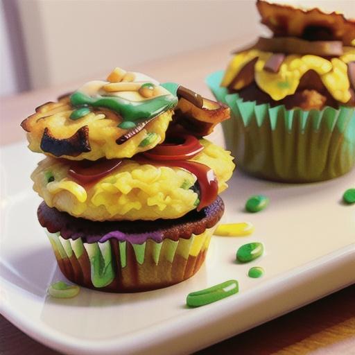 Mexican Hash Brown Breakfast Cupcakes