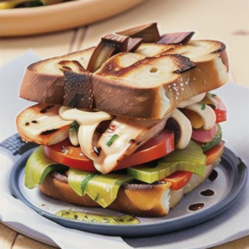 Smoky Chicken Melt Paninis