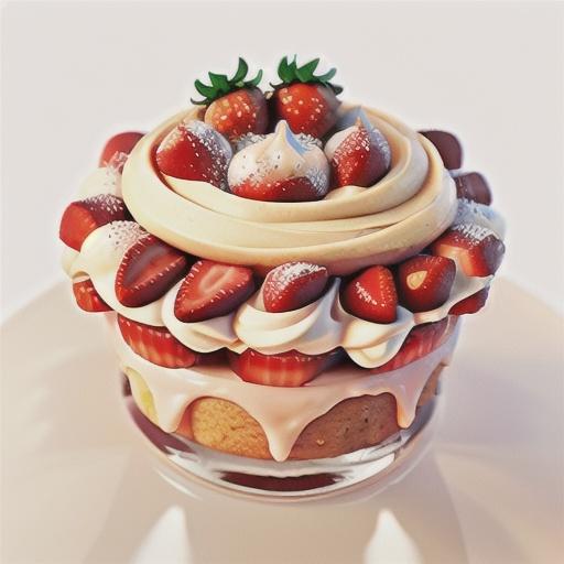 Strawberry sponge cream