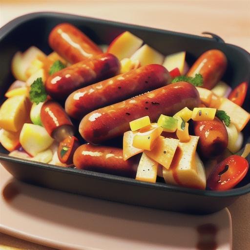 Kielbasa Sausage with Apples and Onions