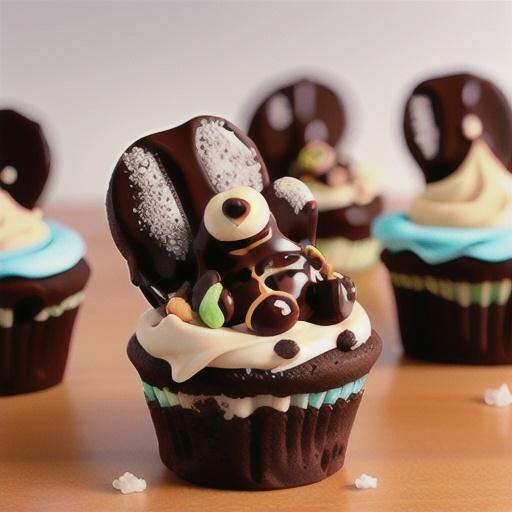Turtle Fudge Brownie Cups