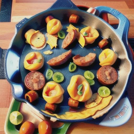 Smoked Sausage and Tortellini Skillet