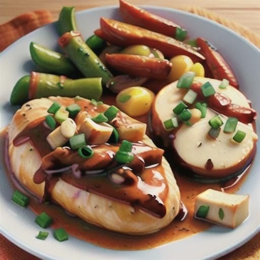 Chicken and Red Wine Sauce