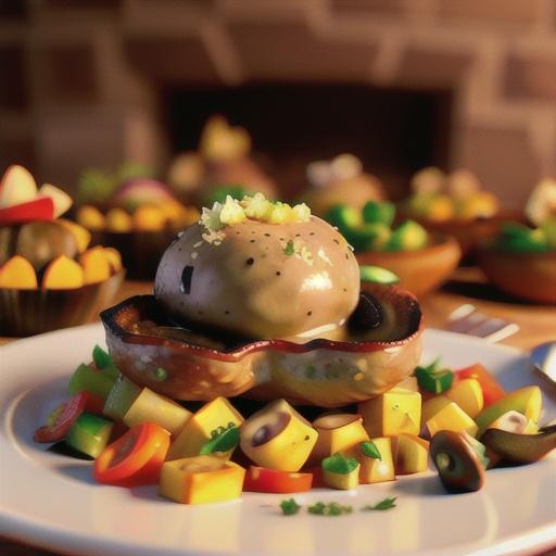 Black Truffle Pork and Vegetables