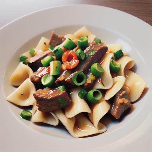 Beef ragout with farfalle