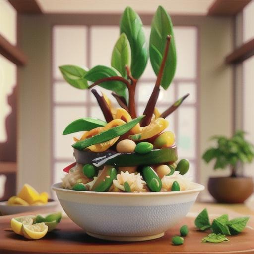 Thai green curry with jasmine rice