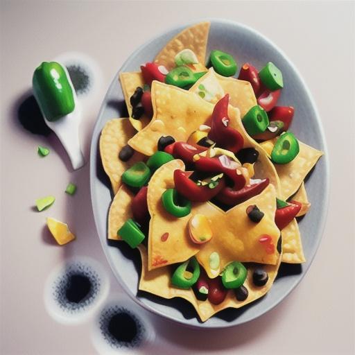 Chilli-bean nachos