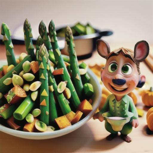 Asparagus With Toasted Seeds