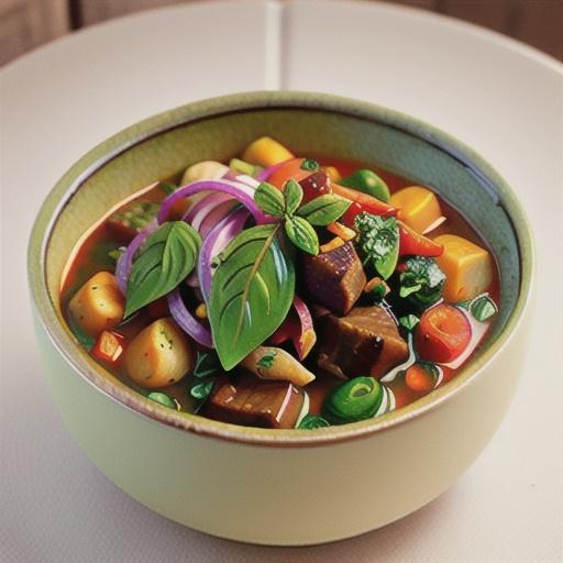 Beef and borlotti bean stew