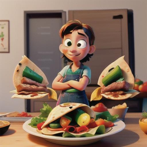 Salami & tomato piadina