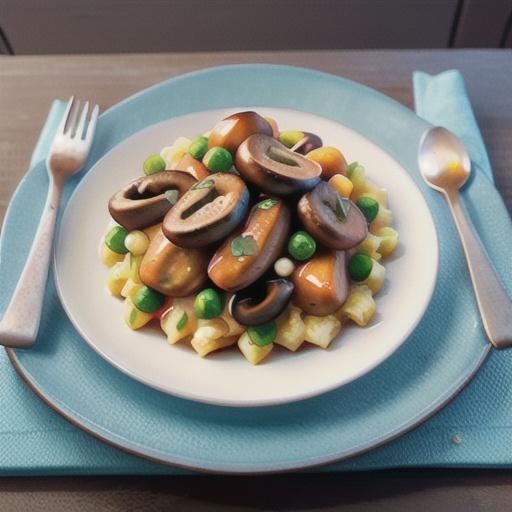 Veal marsala with mushrooms & mash