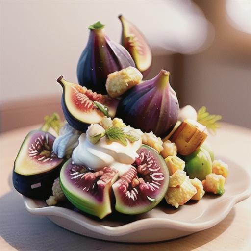 Figs with honey ricotta
