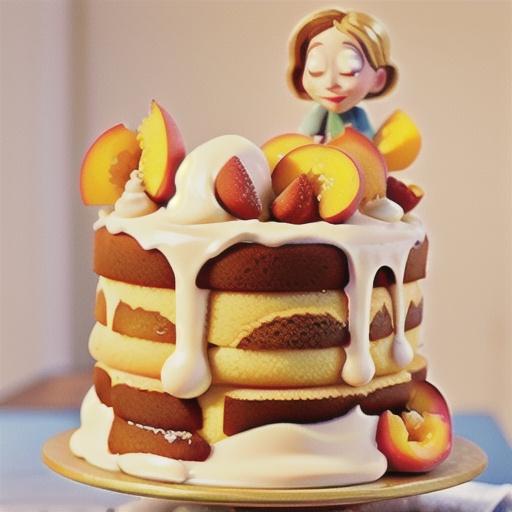 Peaches and Cream Cake