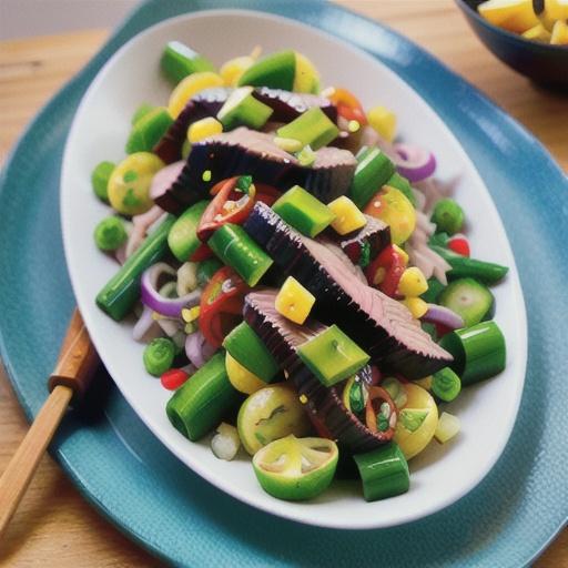 Lemongrass beef salad