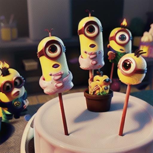 Minions Marshmallow Pops