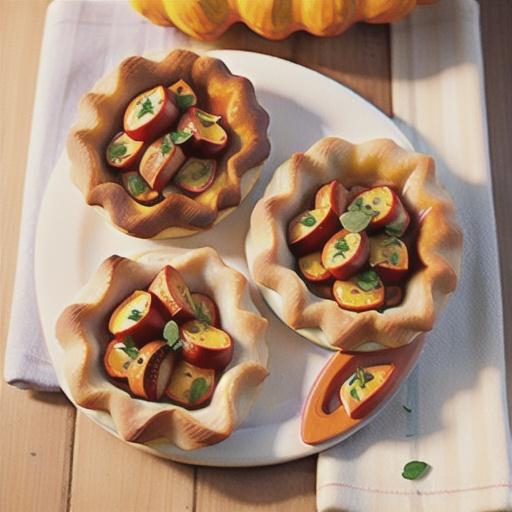 Roast vegie free-form pies