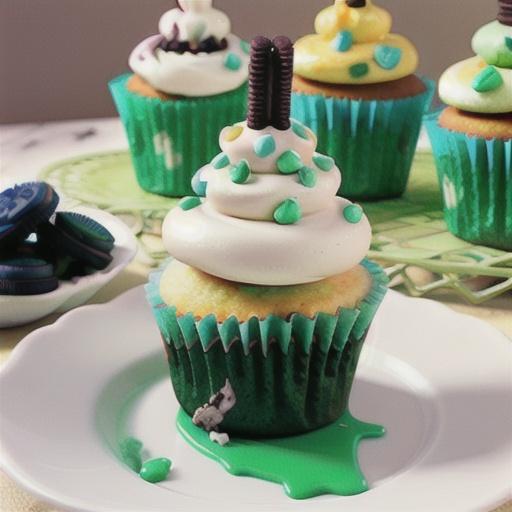Oreo-Shamrock Cupcakes