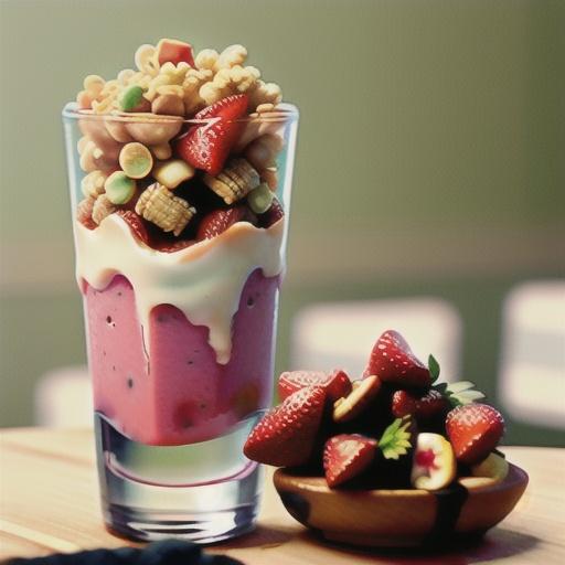 Strawberry Kix Layered Smoothie