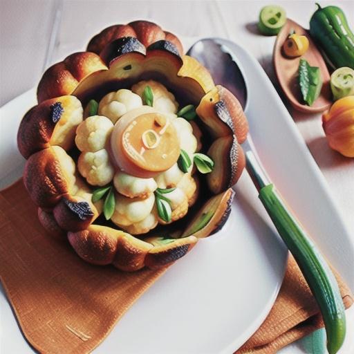 Smoky whole baked cauliflower