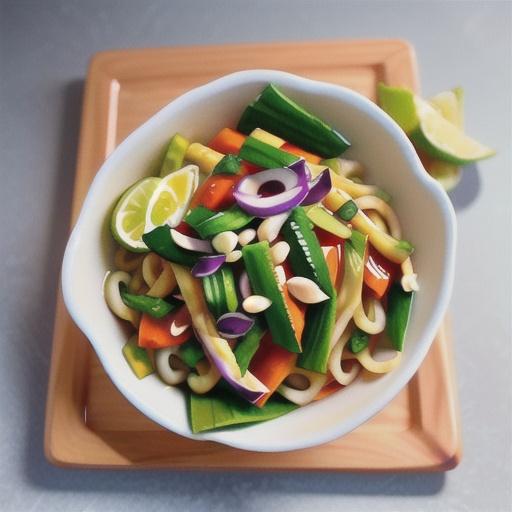 Thai chicken noodle salad