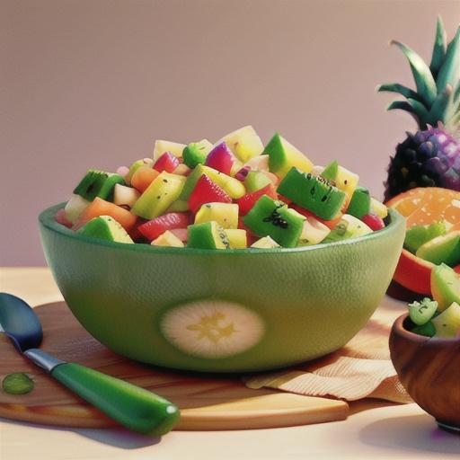 Jicama and Tropical Fruit Salad