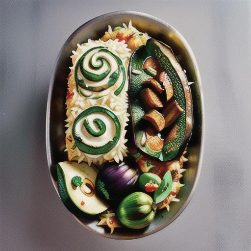 Lamb and eggplant biryani