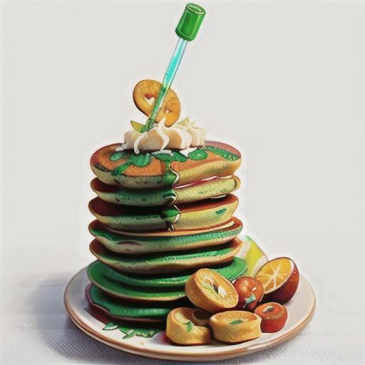 Green smoothie pancakes recipe