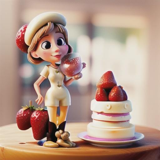 Strawberry White Chocolate Champagne Cake