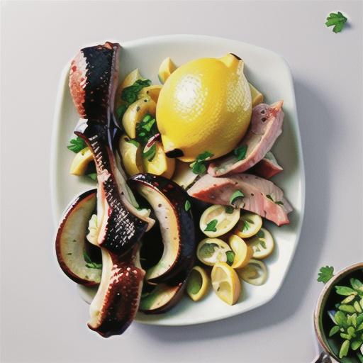 Lemon and parsley lamb chops