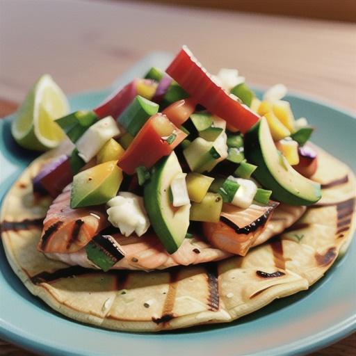 Salmon Tacos with Mango Salsa