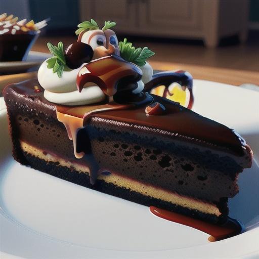 Warm Flourless Chocolate Cake with Caramel Sauce