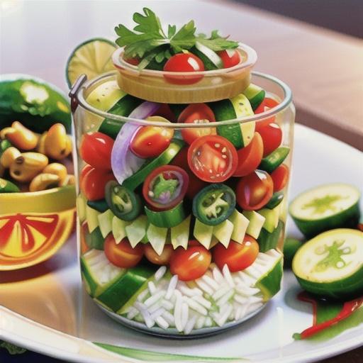 Cucumber Tomato Salad with Sweet Lime Vinaigrette