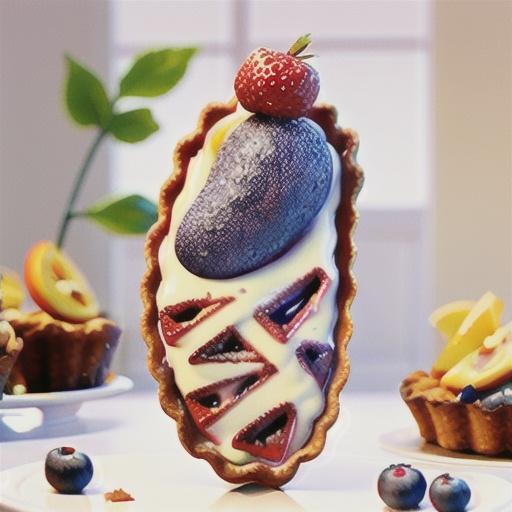 Summer berry bakewell