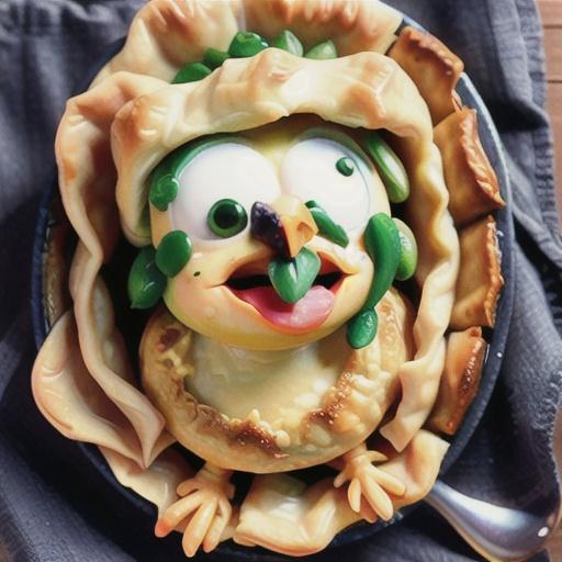 Chicken and vegie pie