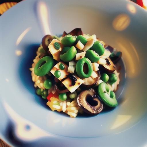 Mushroom and Pea Risotto