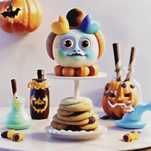 Marbled Halloween Cookies