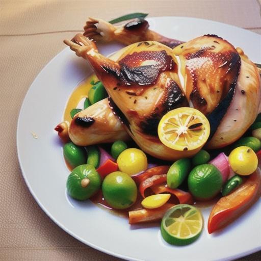 Roast lemon chicken