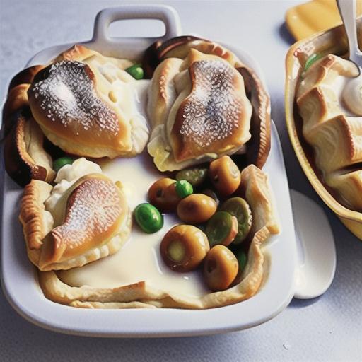 Quick French onion chicken pie recipe