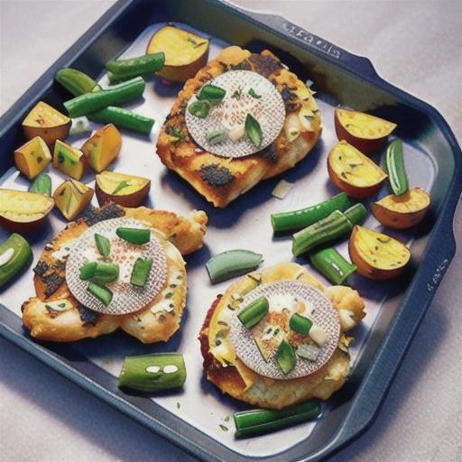 Sheet Pan Parmesan-Dijon Chicken Thigh Dinner