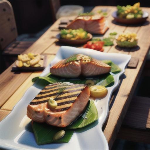 Cedar Planked Salmon with Dill