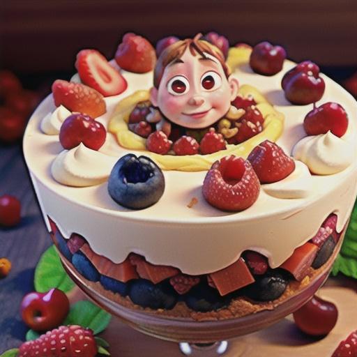 Canada Day Three Berry Trifle