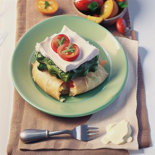 Spinach and ricotta slice