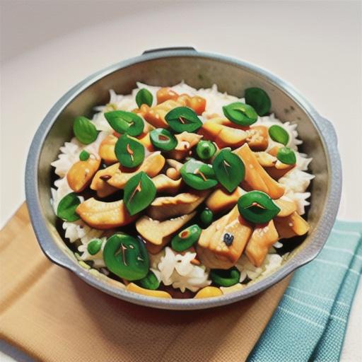 Chicken and spinach pilaf